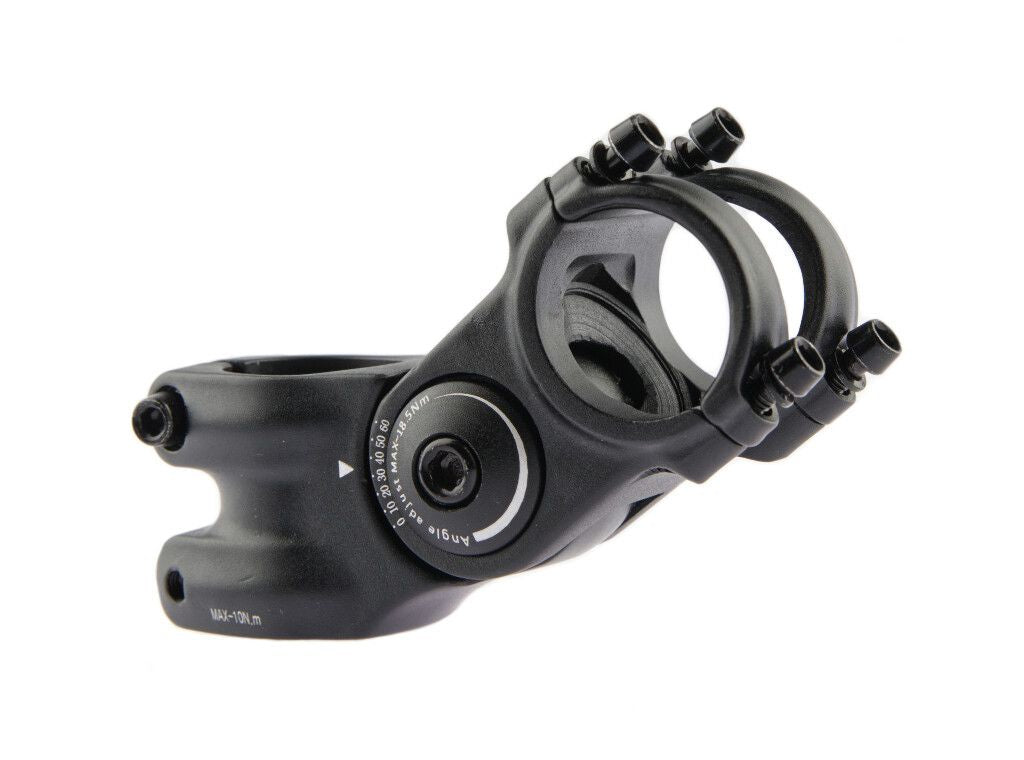 Stem Primax E Enschede | Extension: 75mm | Stall head tube size: Ø28.6mm | Clamp diameter: Ø31.8mm - Black