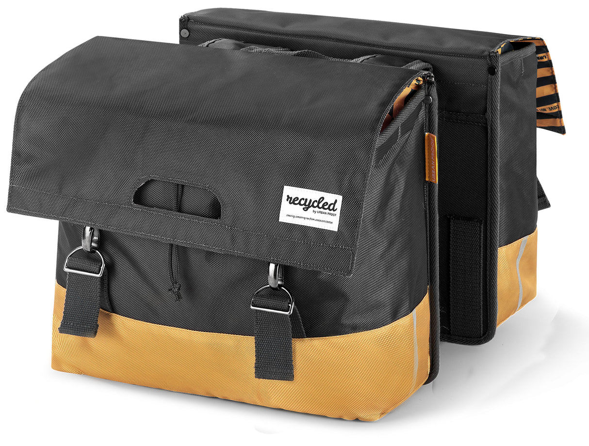 Urbanproof Urban Proof Double Bicycle Bag Črno rumeno 40L