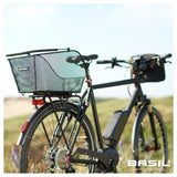 Basil Icon M Multi System bicycle basket on the back black