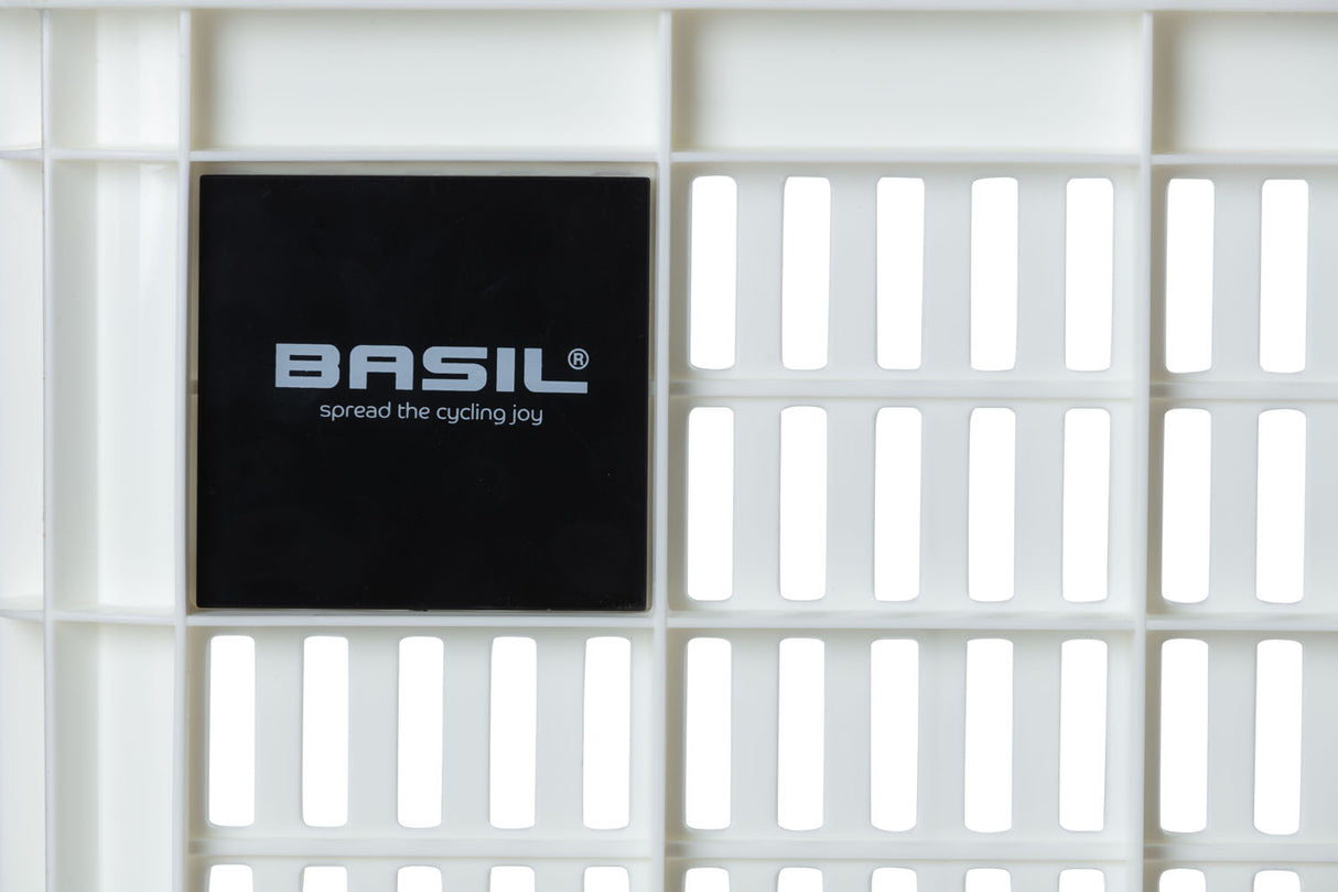 Basil bicycle crate M medium 29.5 liters white