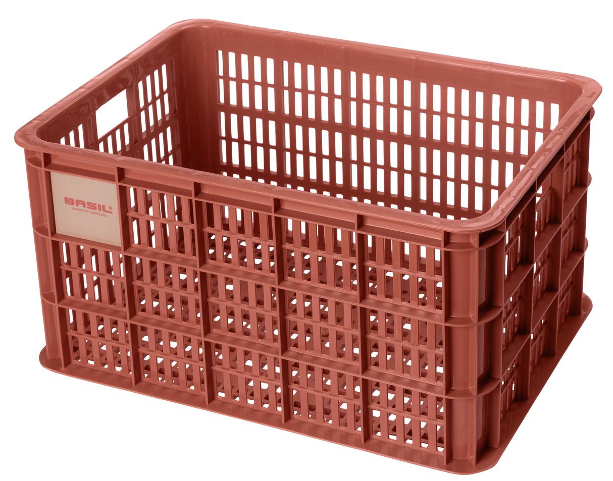 Basil Fietskrat L - Large - 40 liters - Red