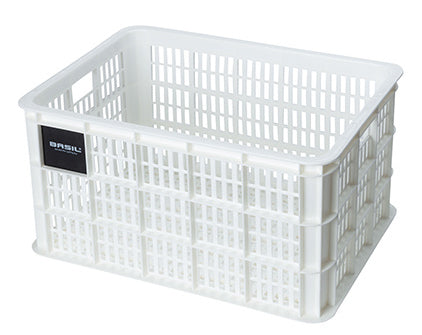 Basil Fietskrat L - Large - 40 liters - White