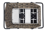 Basil fietsmand cento rattan look multi system 41 x 25 x 12 cm - bruin