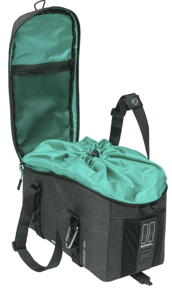 Basil bagagedragertas discovery 365d mik 9 liter 34 x 16 x 18 cm - zwart