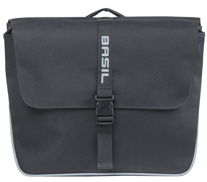 Basil dubble fietstas forte mik 35 liter 15 x 38 x 30 cm - zwart