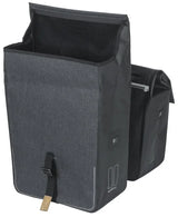 Basil dubbele fietstas urban dry mik 50 liter - charcoal