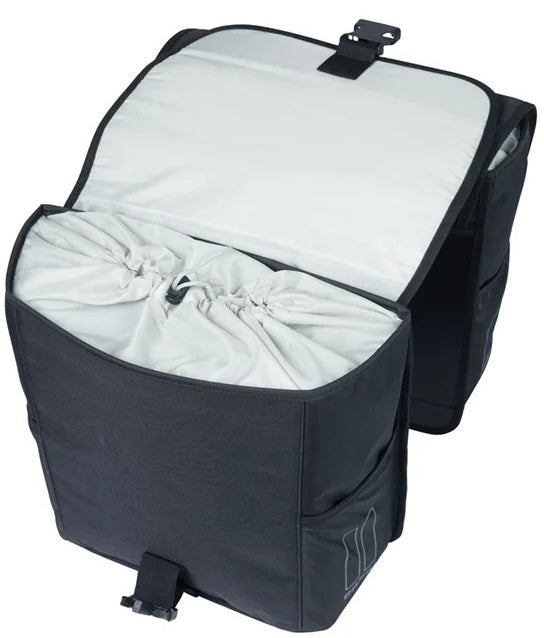 Basil Bag Go Mik Double Black 32L
