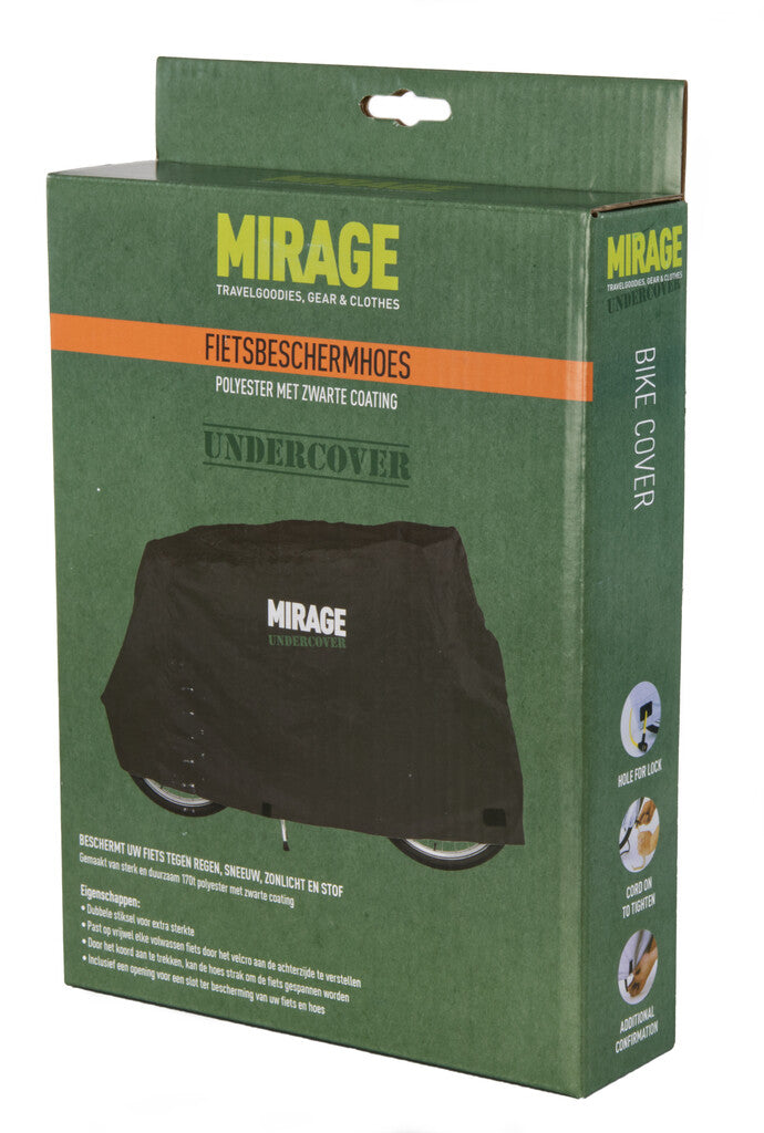 Mirage za zaščito pred kolesarji Mirage Covert 170T poliester, črna