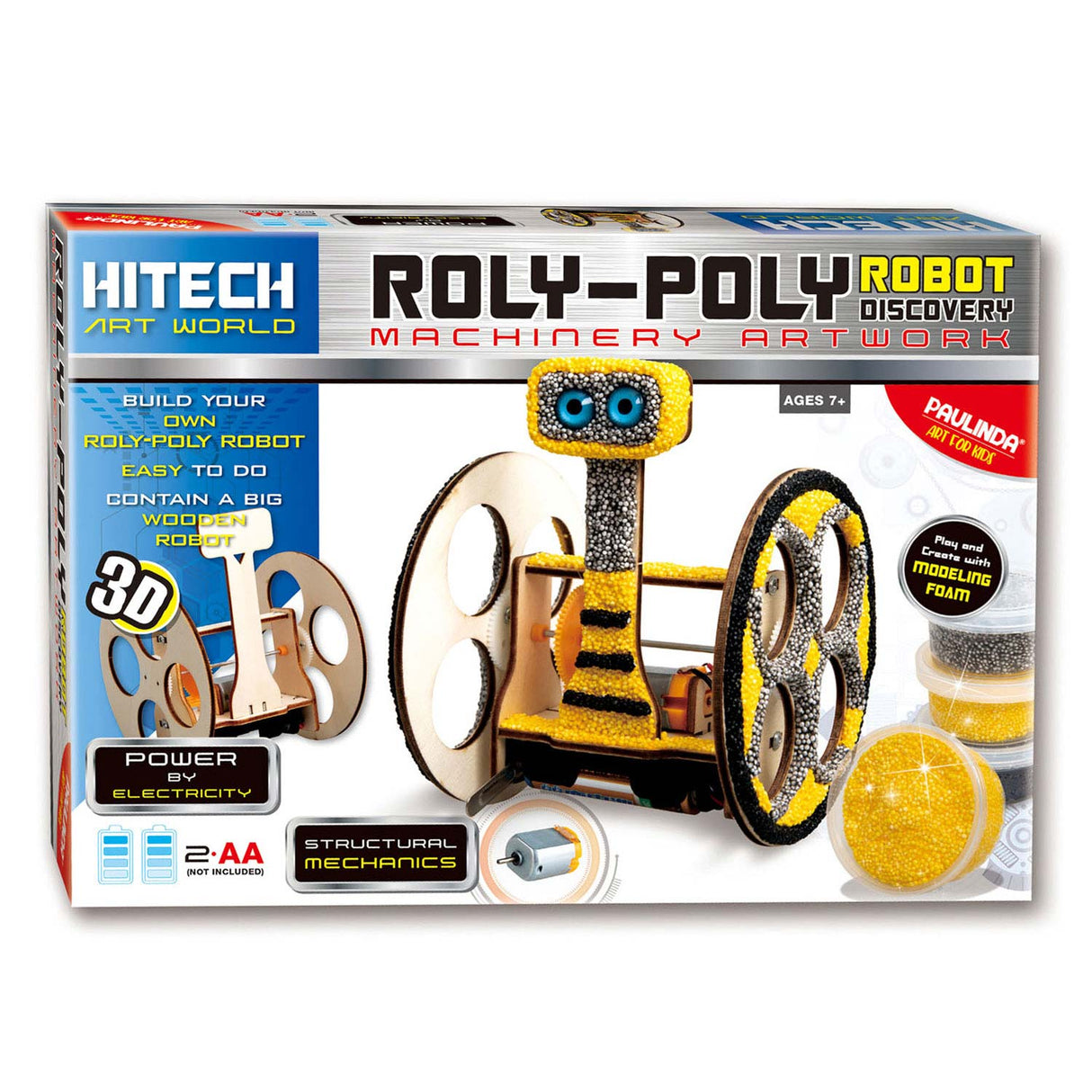 Paulinda Building Package 3D Robot med motorcykel