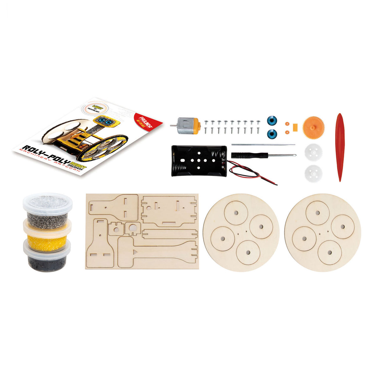 Paulinda Building Package 3D Robot med motorcykel