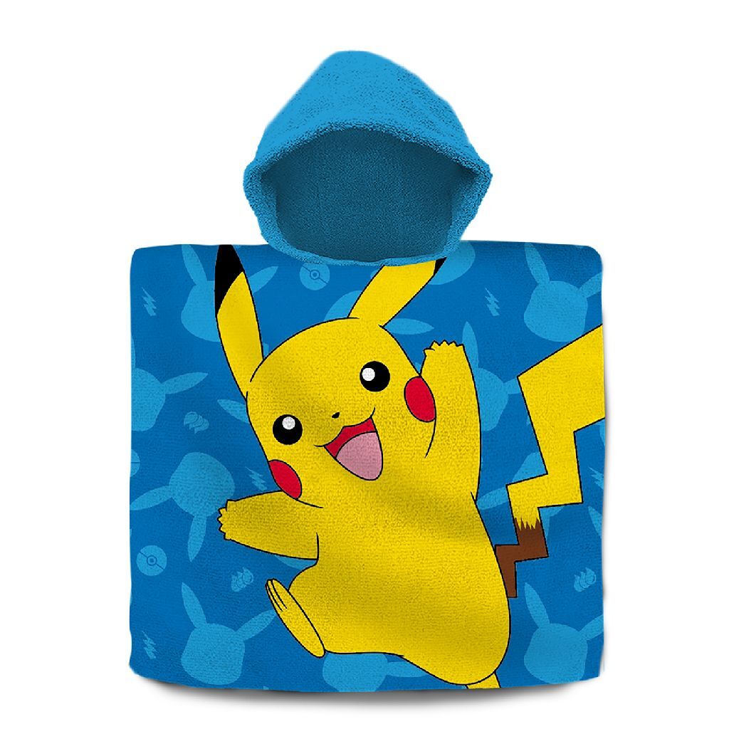 Pokemon Badponcho 60x120 cm jaune bleu