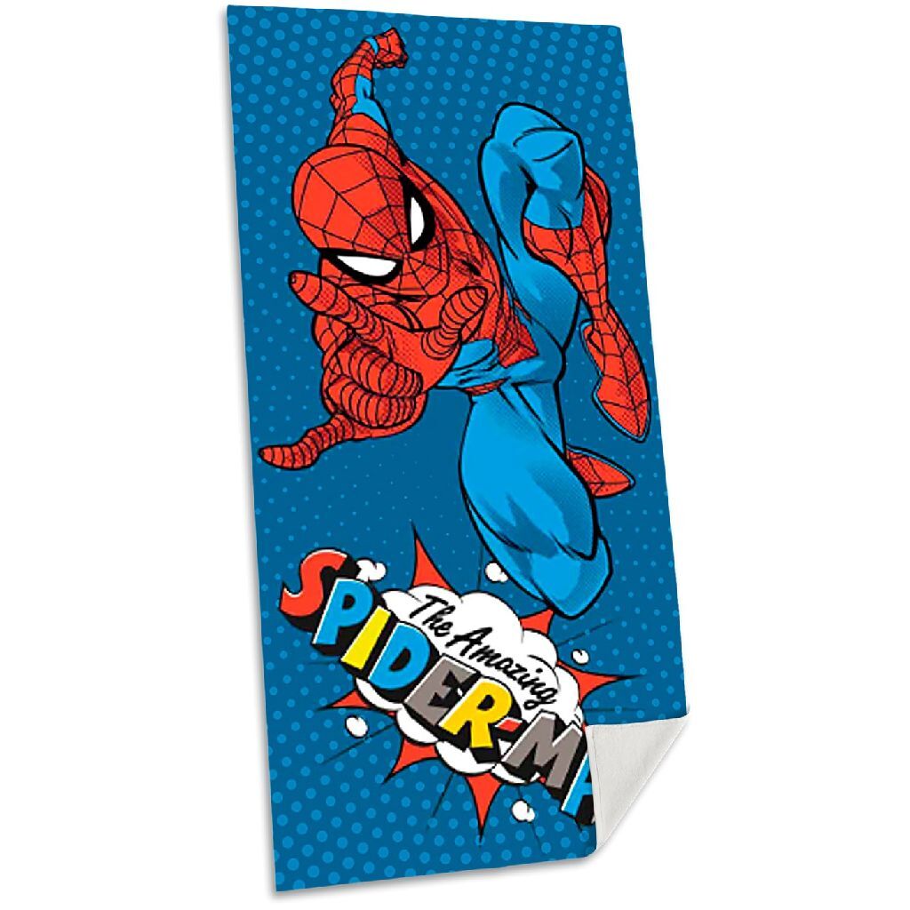 Spiderman beach towel 70x140 cm blue cotton