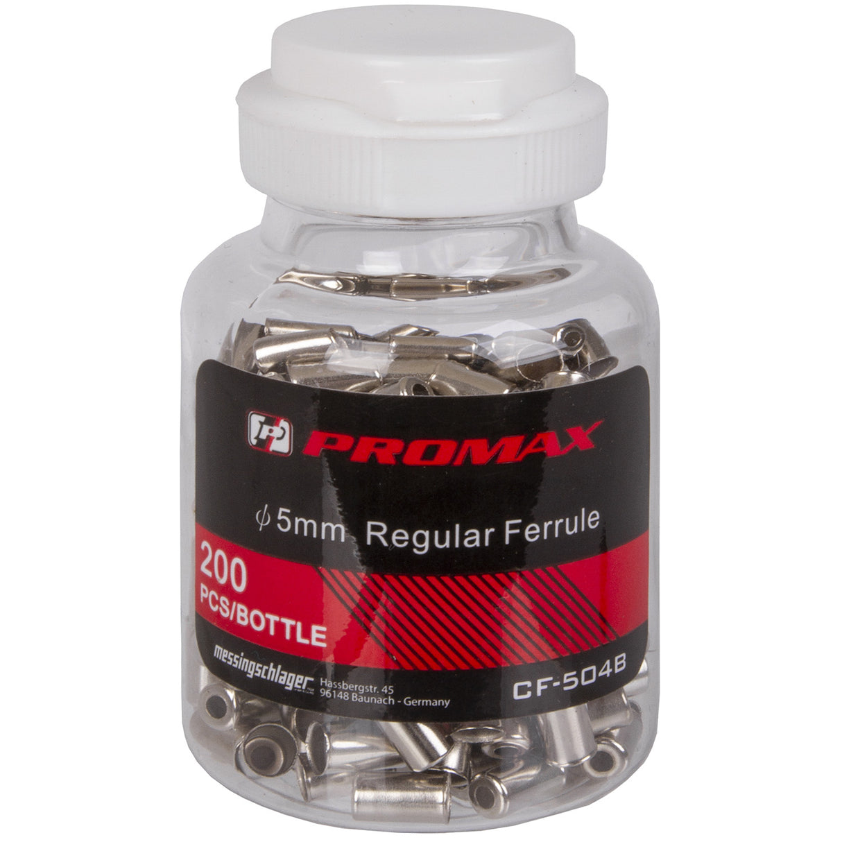 Promax Cable Hat Metal Ø5mm för derailleurkabel (200 stycken)