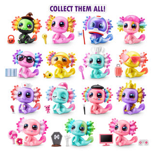 5 surprise axolotl capsule assorti