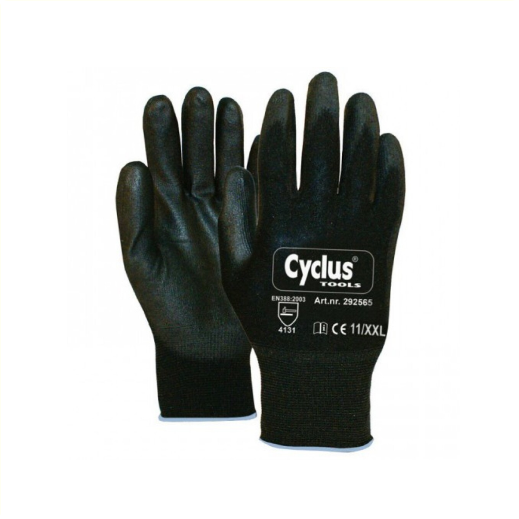 Cycplus arbeidshansker pu-flex xxl (11) svart