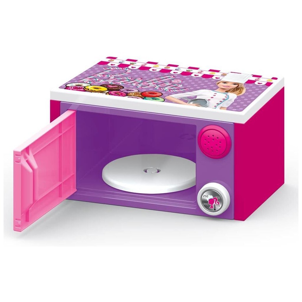 Dolu barbie mikrobølgeovn + lyd lyserød lilla