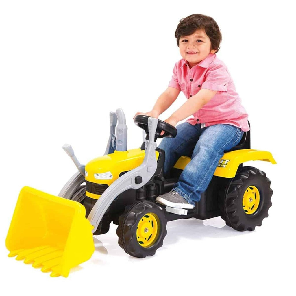 Dolu Steptractor with Front Loader Horn Yellow Black