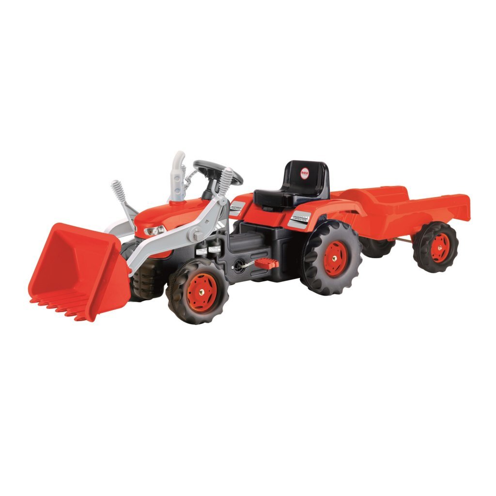 Dolu Dolu Steptractor s přívěsem a nabíječkou Red Black