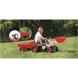 Dolu Dolu Steptractor s přívěsem a nabíječkou Red Black