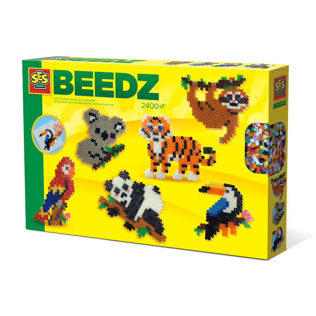 SES Creative Beedz String korálky - Jungle Animals