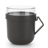 Brabantia make take soepbeker 0.6l donkergrijs
