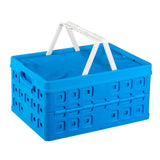 Sunware Square Folding Crate + Cooler Bag 32L 49x36x24,5 cm modrá