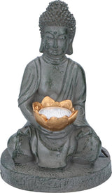 Grundig Grundig Buddha Image with SolarLamp LED on-out button fire duration 6-8 hours 17x16x27cm