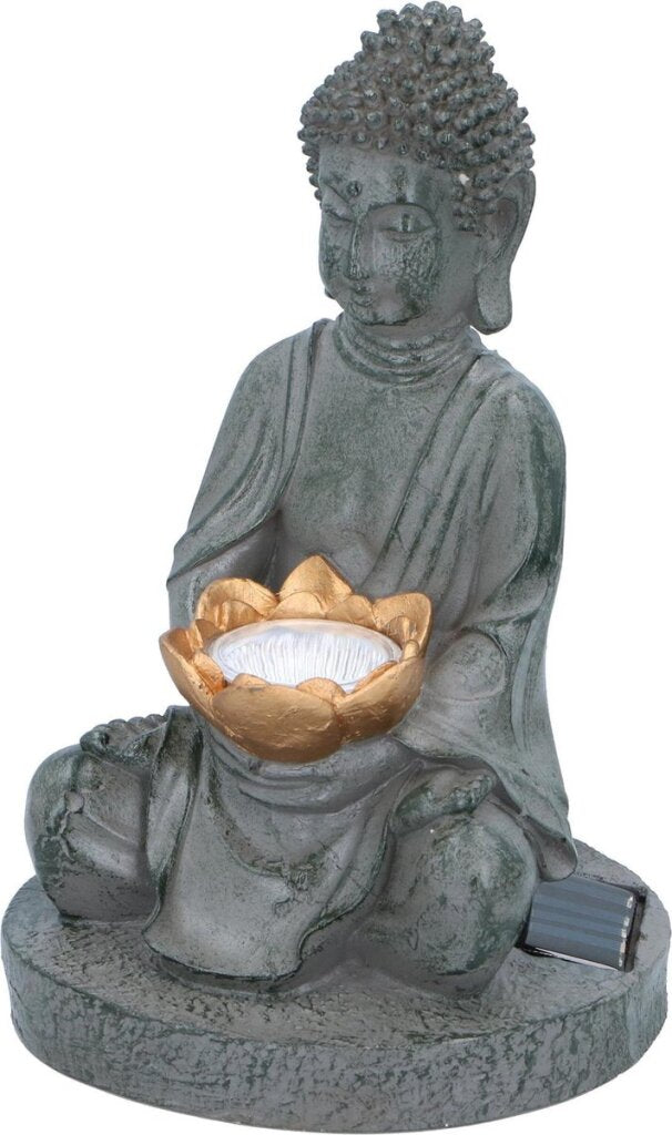 Grundig Grundig Buddha Image with SolarLamp LED on-out button fire duration 6-8 hours 17x16x27cm