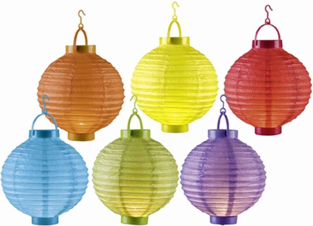 Pro Garden Paper Light Lantern z rebrasto brezžično brezžično povezavo