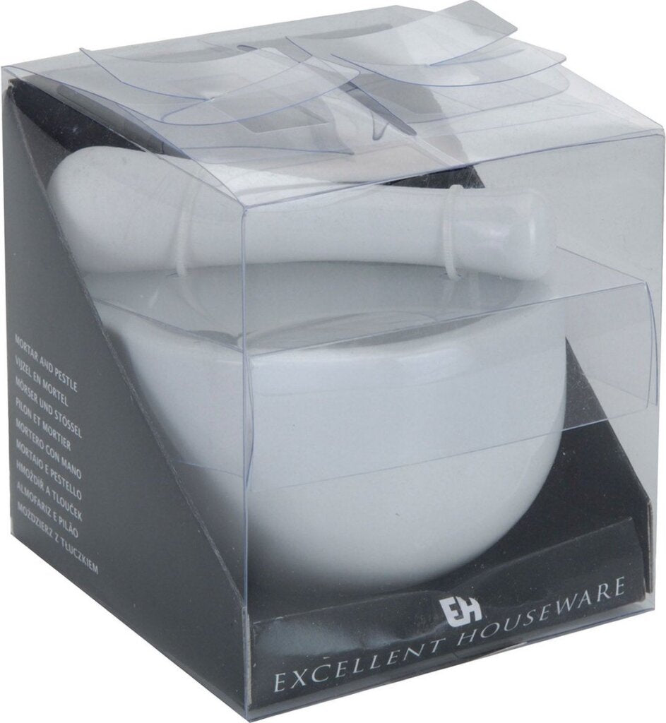 Doskonały houseware witte bijzel z porcelanową porcelanową 11x10 cm przypraw przyprawy grunt