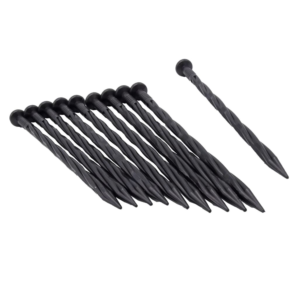 Nature Ground Pins 10 PCS 20 cm černá