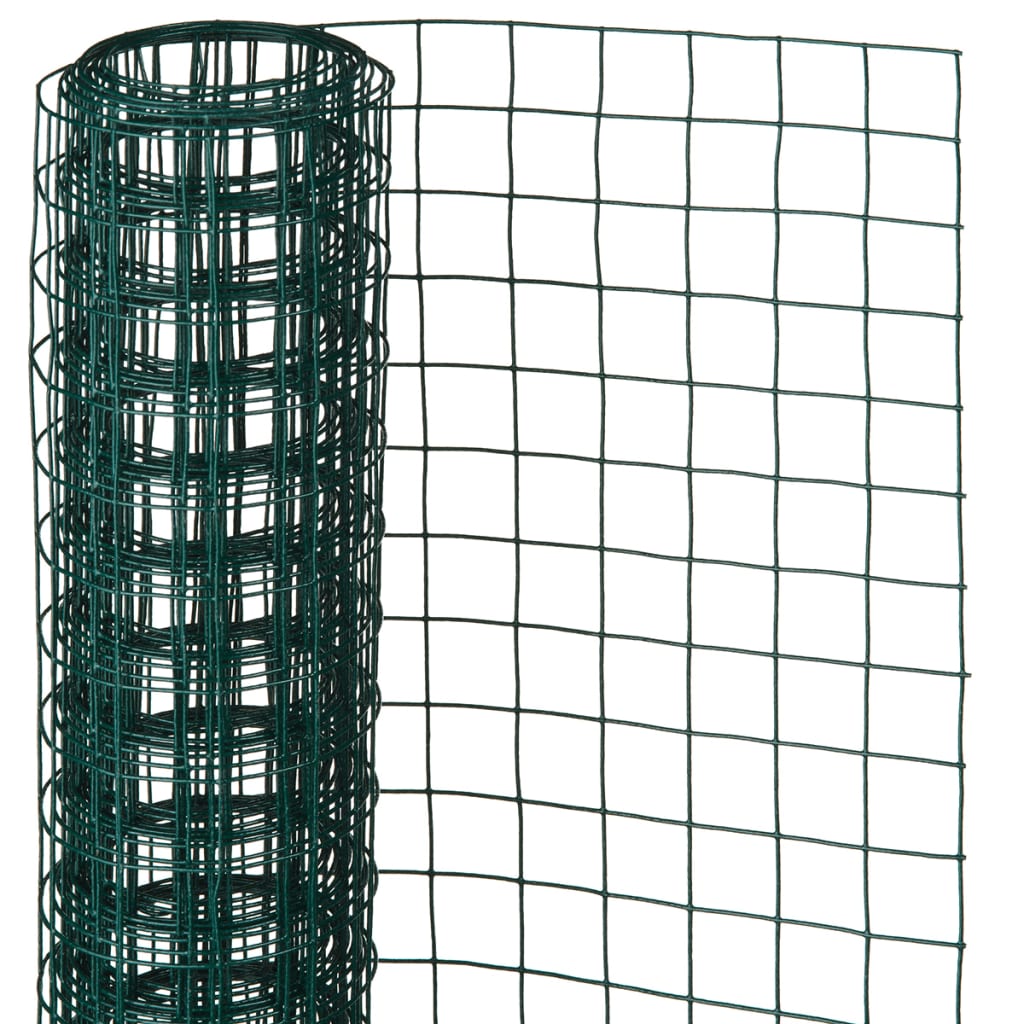 Nature mreža kvadrat 1x5 m 25 mm plastično prevlečeno jekleno zeleno