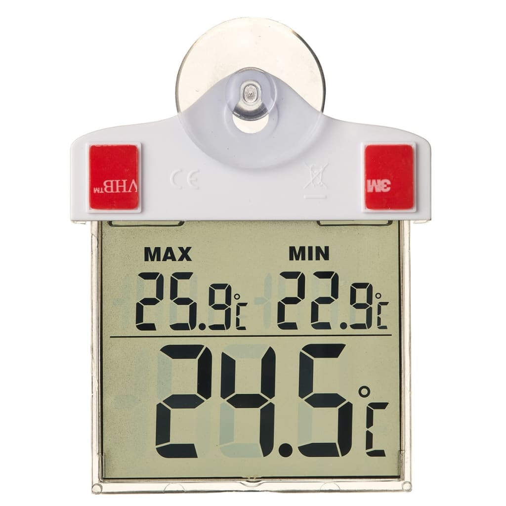 Nature window thermometer digital 13x10x3 cm 6080078