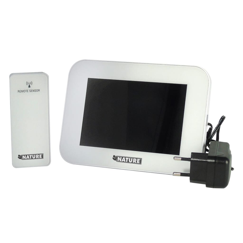 Nature weather station Digital H12.5 x 17.5 x 2.5 cm White