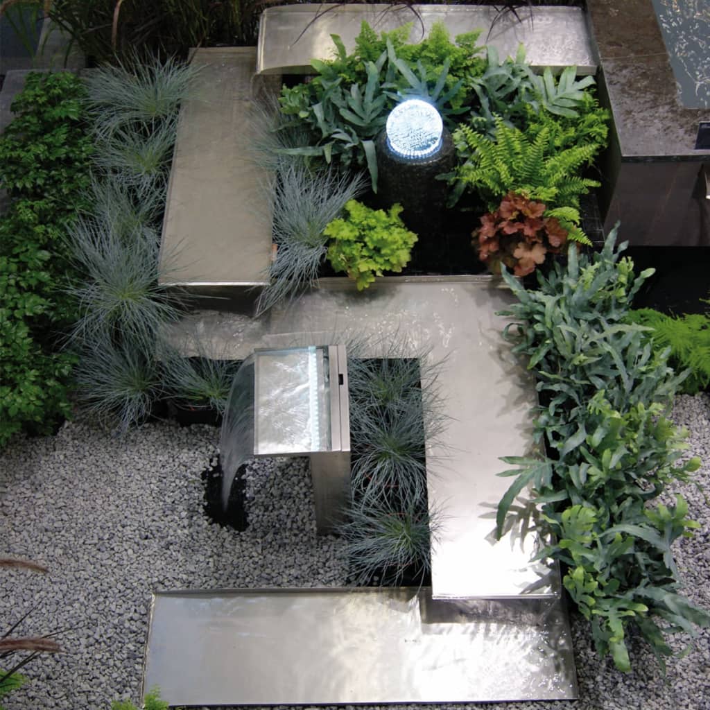 Cascada de Ubbink Ubbink con acero inoxidable Venezia LED 1312088