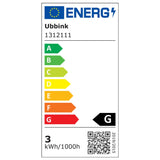 Ubbink Slap z LED -ji Nevada 30 cm nerjavno jeklo