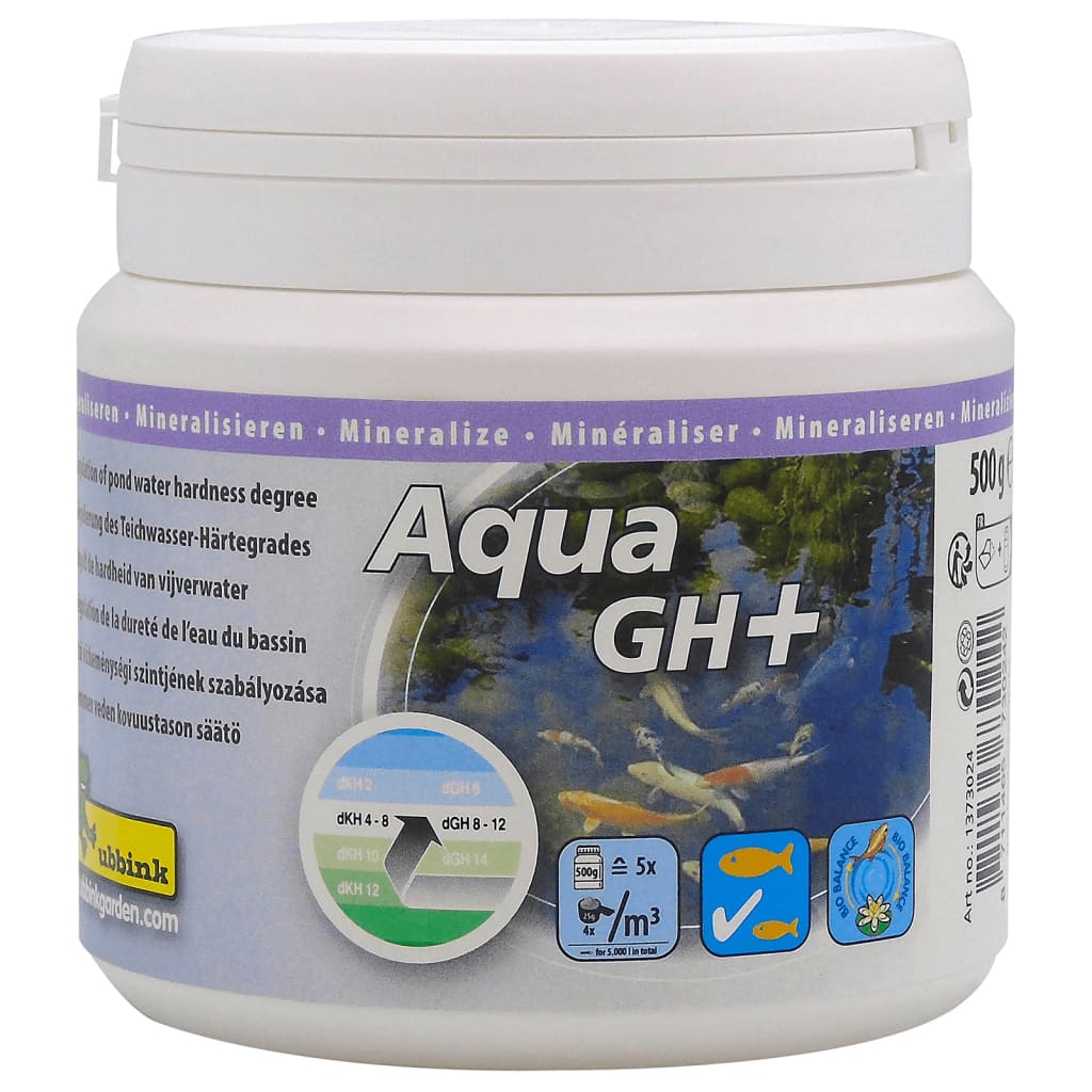 Ubbink vijverwater behandling aqua gh+ 500 g för 5000 l