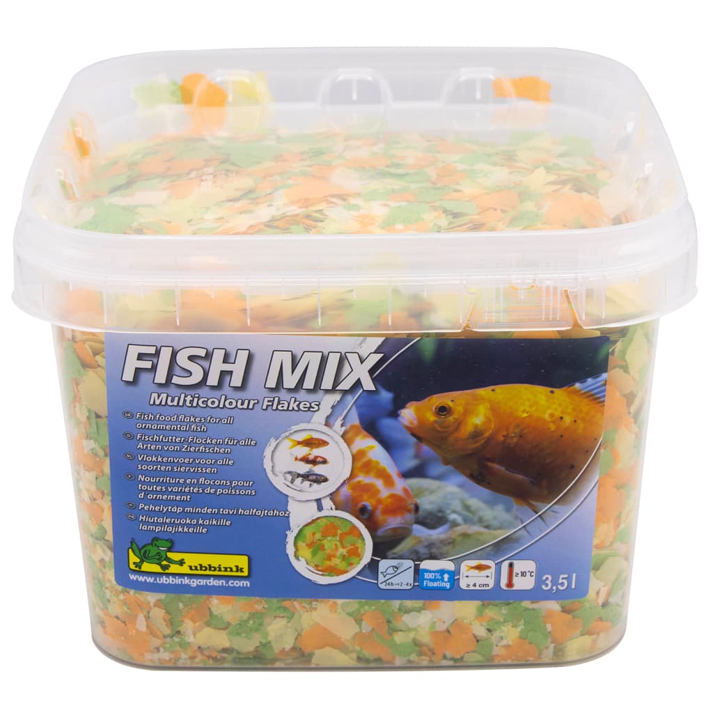 Ubbink ubbink rybí ryby směs vícebarevných vloček 5-20 mm 3,5 l