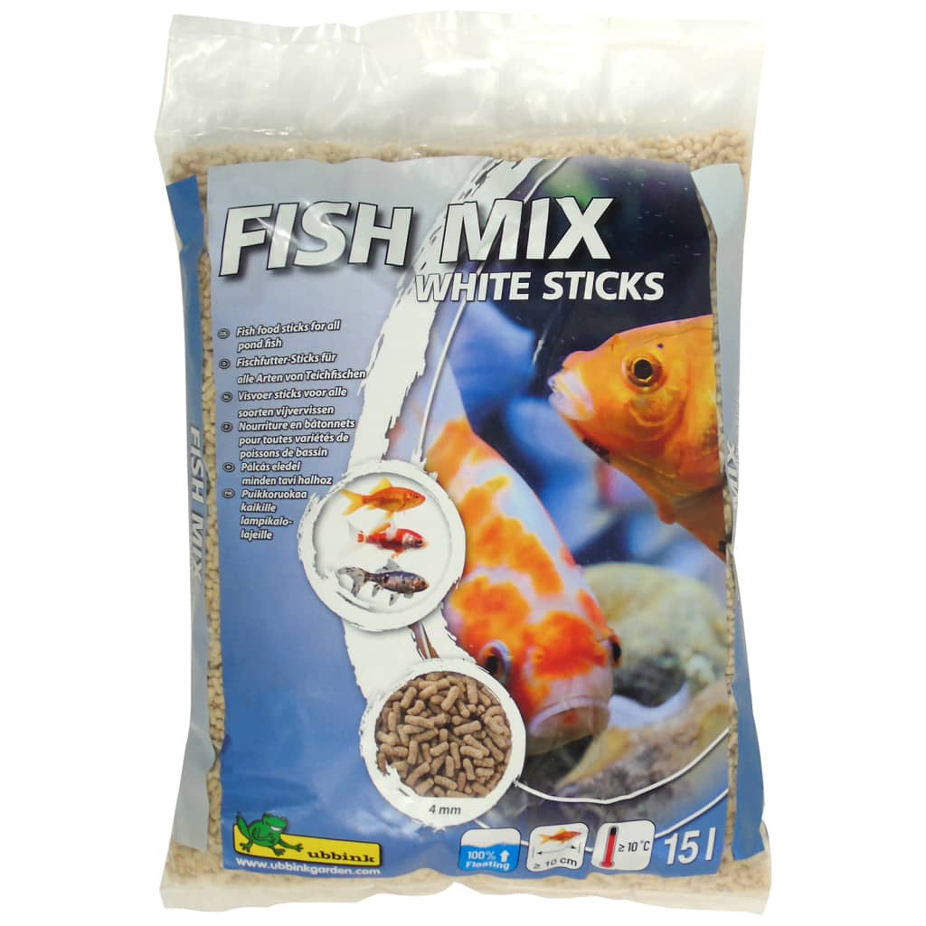 Ubbink ubbink fish aliment de poisson mélange des bâtons blancs 4 mm 15 L