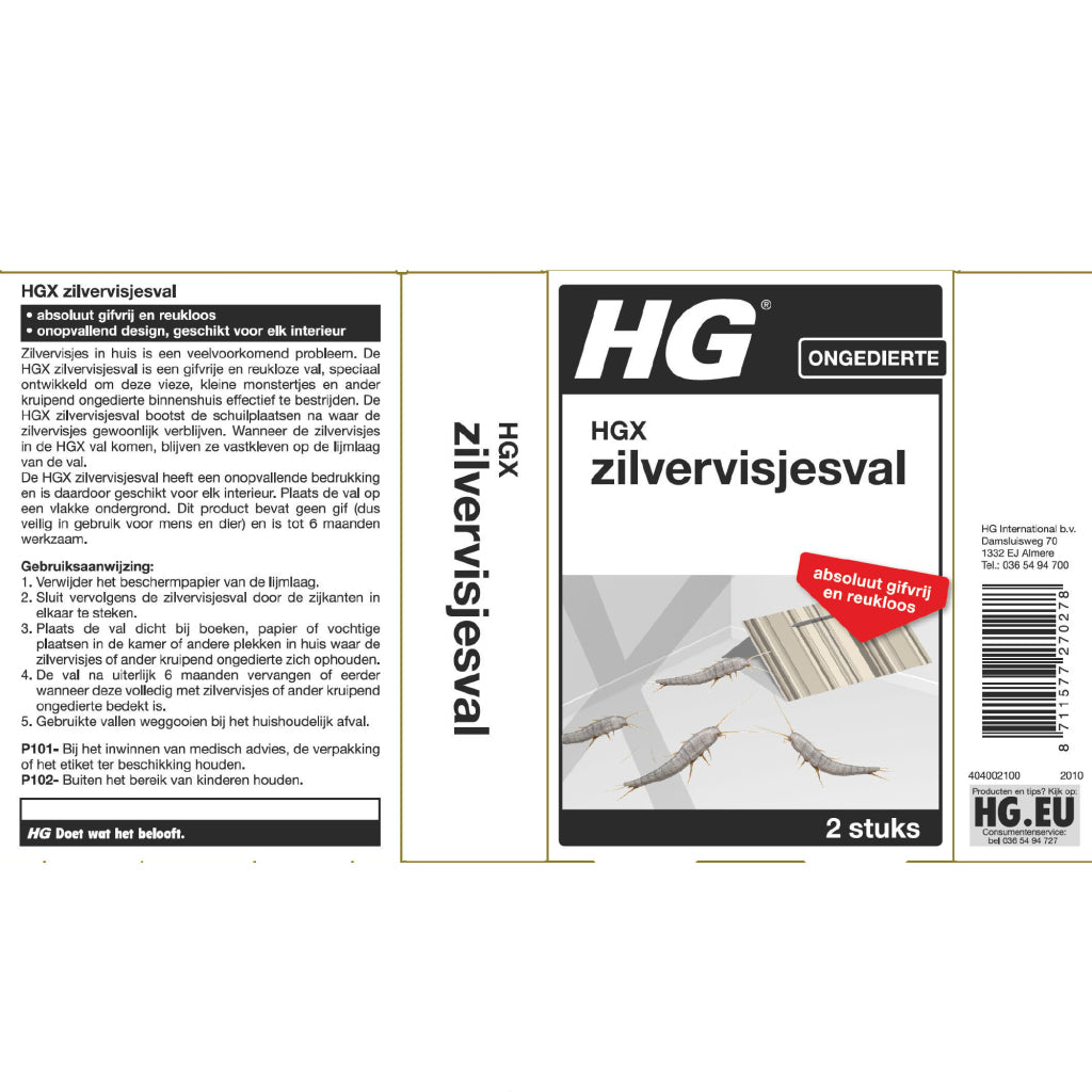 HG Silverfish Trap 2 pièces