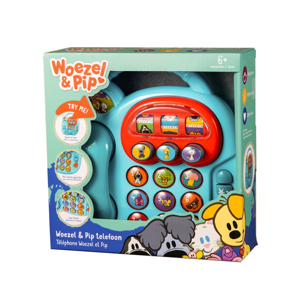 Rubo Toys Woezel and Pip Phone with Sound