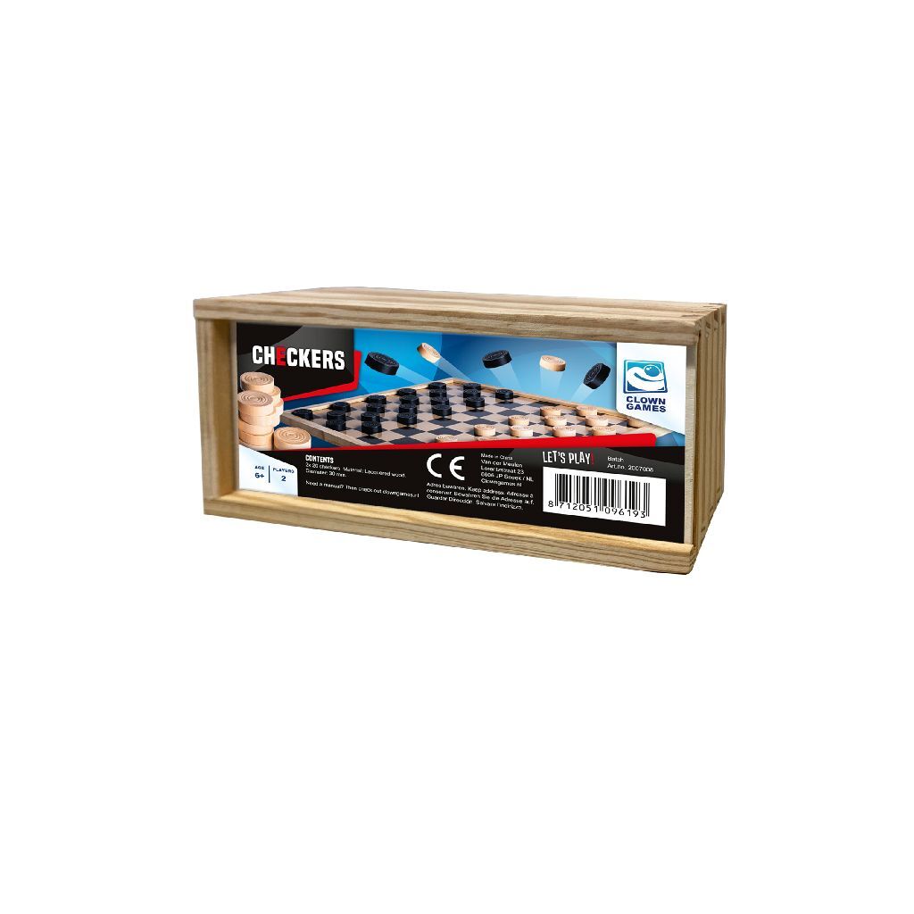 Van der meulen clown games houten damstenen