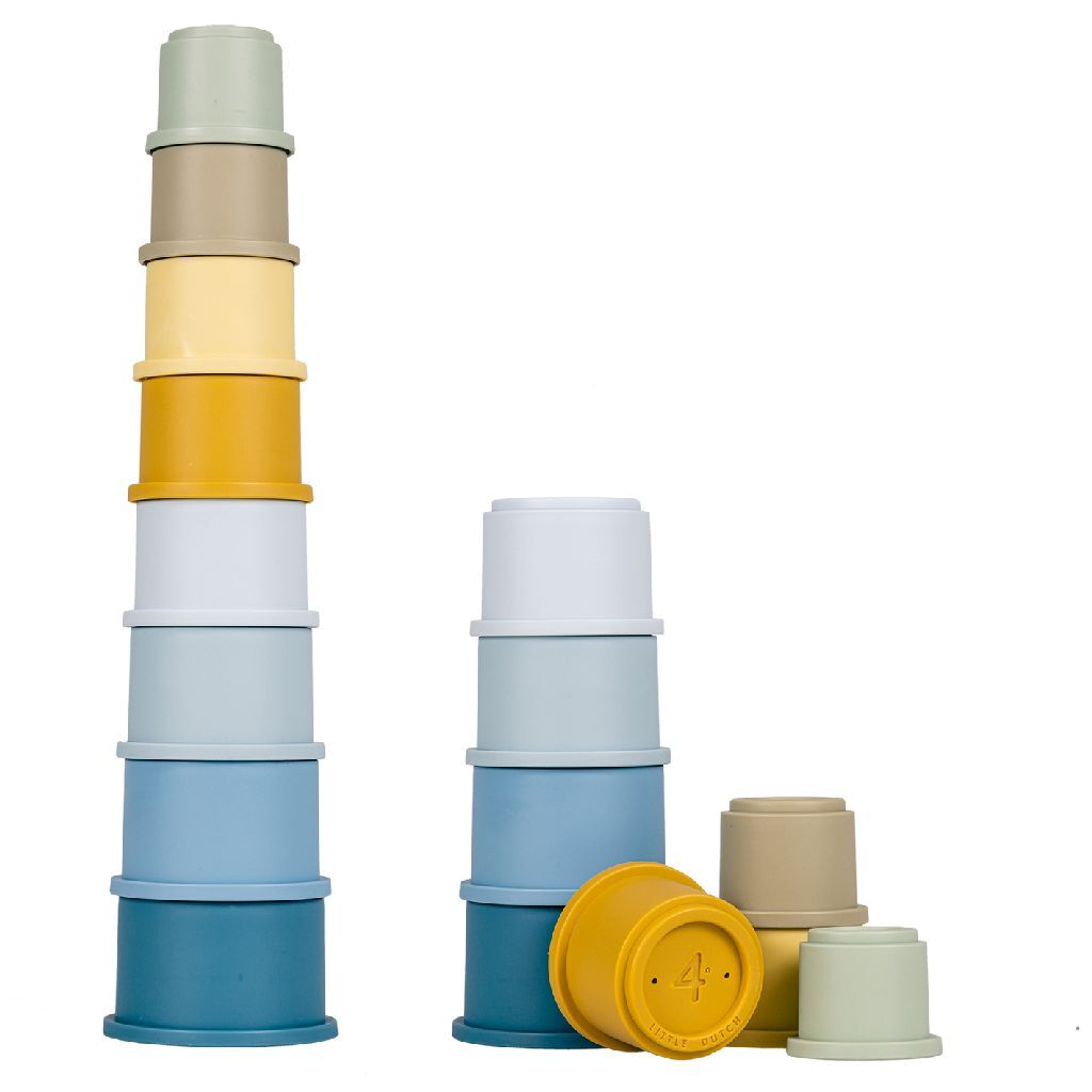 Little Dutch Stacking cups blue