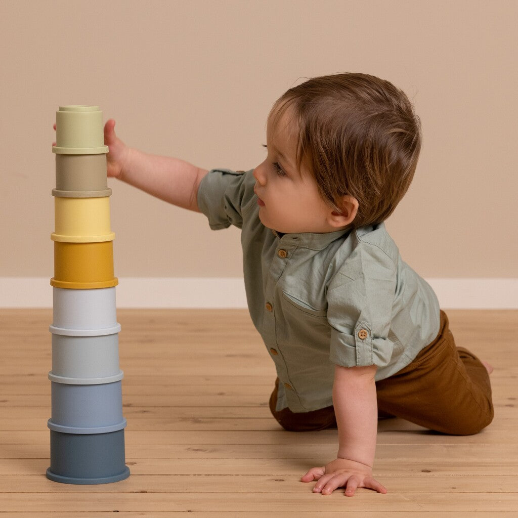 Little Dutch Stacking cups blue
