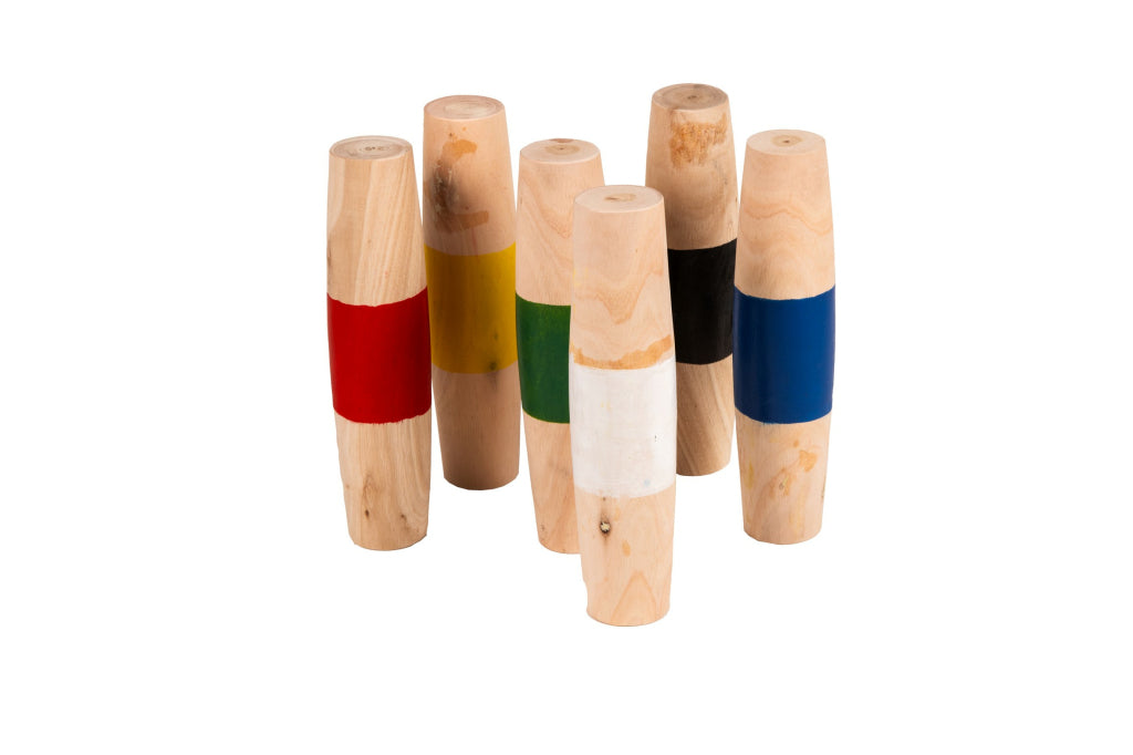Punte di legno all'aperto per esterni calcio