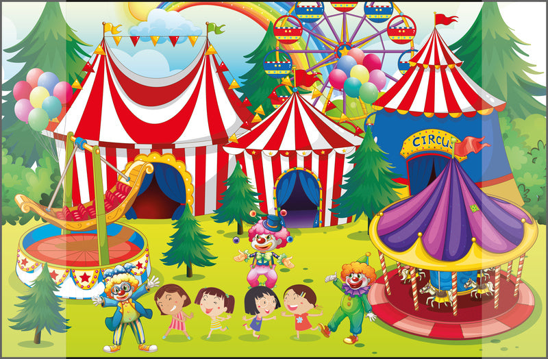 Kangaro K-0014D109 Desk Onderlegger PP 38x58cm Dessin Circus