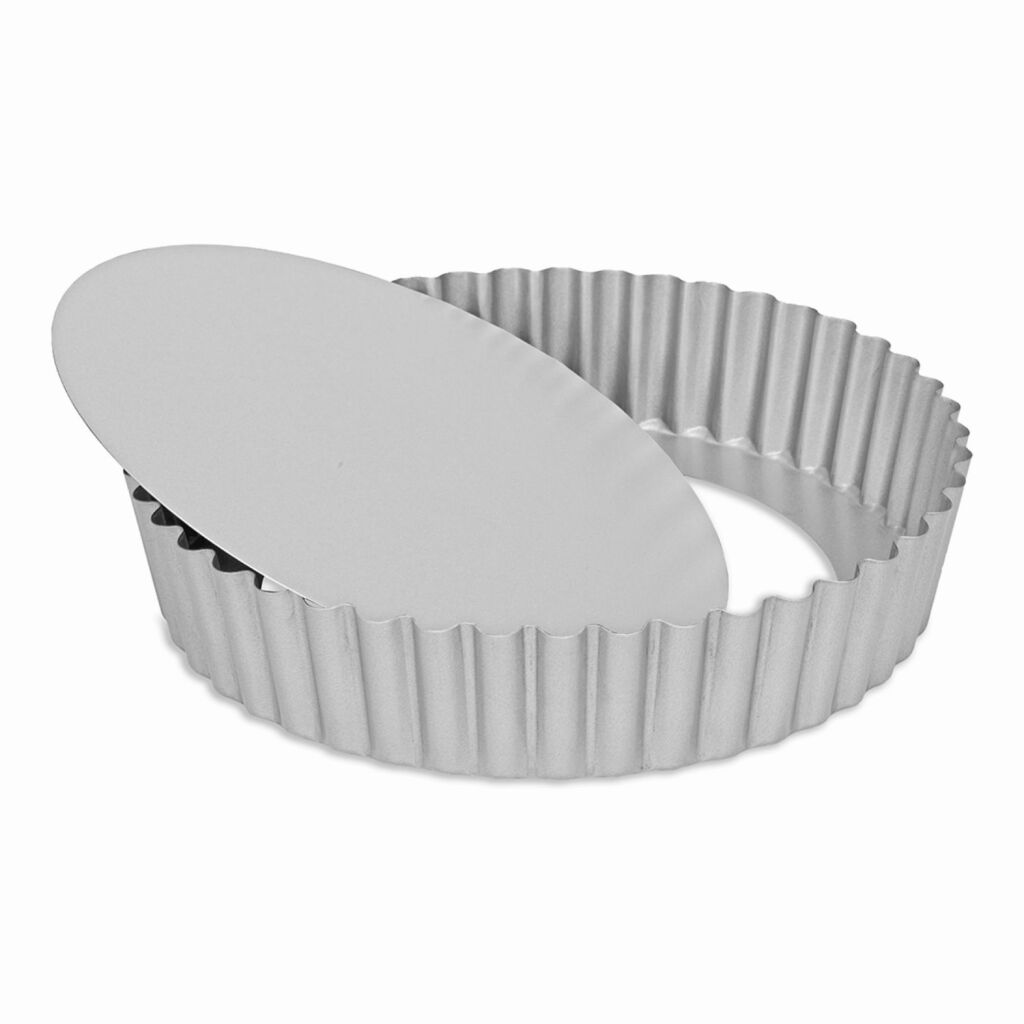 Patisse Quiche Vorm con fondo sciolto da 20 cm in argento