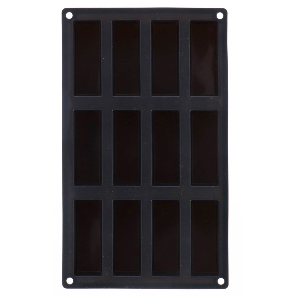 Patisse Mini Cake Form 12 VAKS 29x17 cm Silicona negra