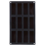 Patisse Mini Cake Form 12 VAKS 29x17 cm Silicona negra