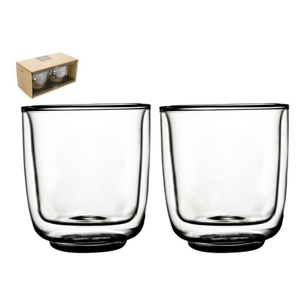 GUSTA Fika dvojité zdívané sklo 250ml sada 2 kusů